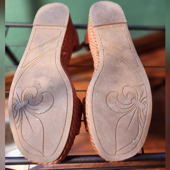 Sarto by Franco Sarto Via Flatform Sandals Rope Espadrille Red Brown, Size 7.5 - Picture 6 of 6